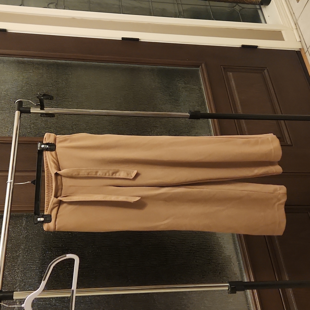 Nicole Miller tan straight pants, women's  Small